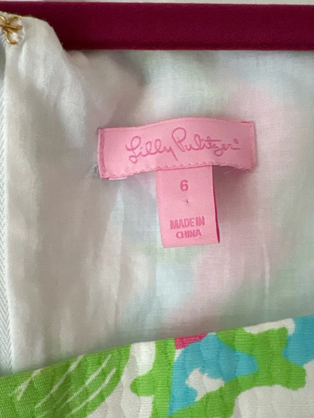Lilly Pulitzer Pink Label Floral Print Dress